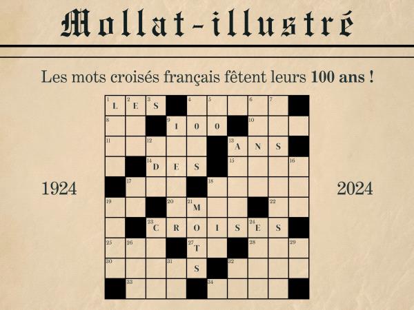 Les mots croisés français fêtent leurs 100 ans !