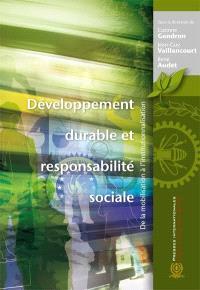 Développement durable et responsabilité sociale, Chapitre : de la mobilisation à l'institutionnalisation 