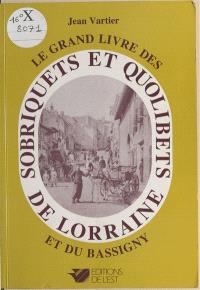 Sobriquets et quolibets de Lorraine et du Bassigny