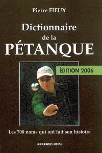 Dictionnaire de la pétanque