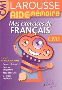 Mes exercices de français, CM1 - Nathalie Rateron - Librairie Mollat Bordeaux