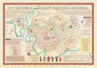 Carte du vignoble autour de Saint-Emilion et Pomerol