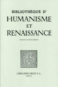Bibliothèque d'humanisme et Renaissance, n° 81-2